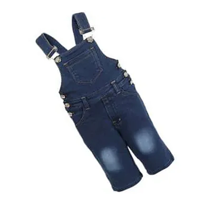 Kids' dark denim overalls