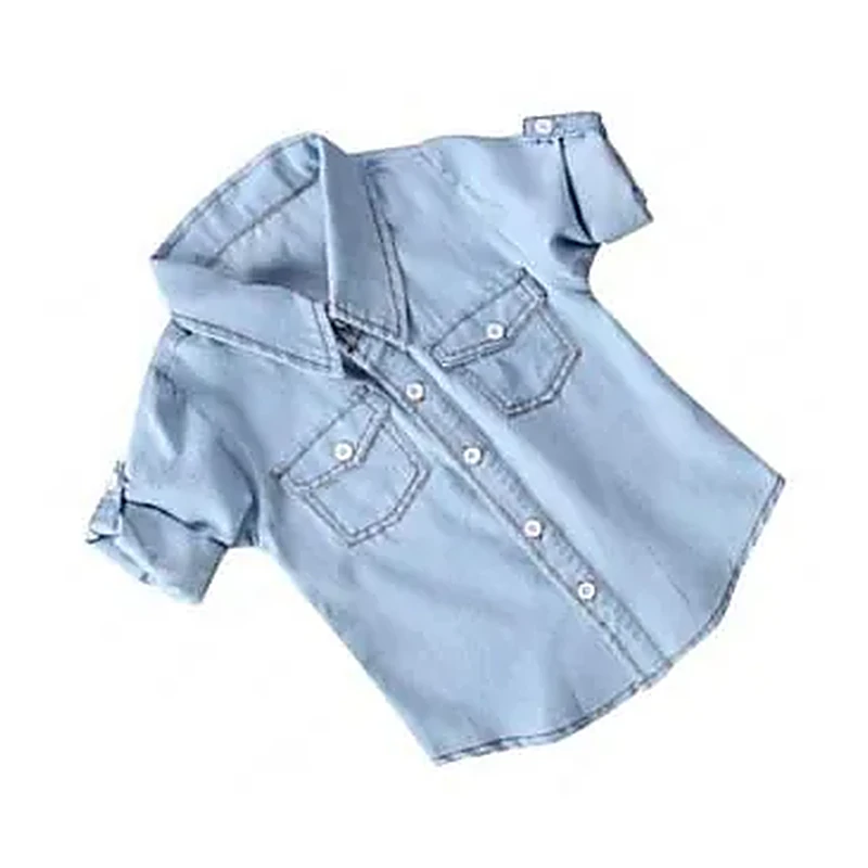 Light wash denim shirt