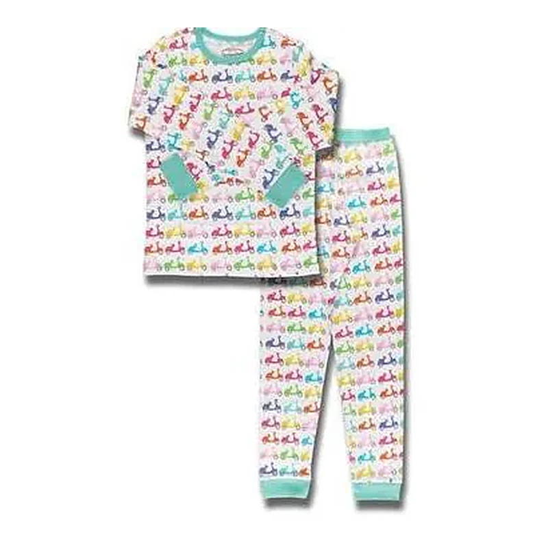Printed knitted children's pyjama set
